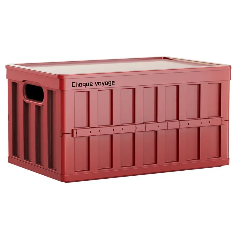 Folding Storage Crate with Plastic Lid G-8003 – main product photo, Lizhong Plastic