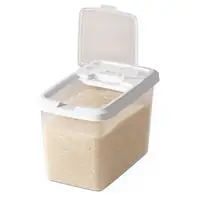 Flip-Lid Clear Rice Dispenser Bin T-601 / T-602 / T-603 – product view 2