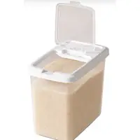 Flip-Lid Clear Rice Dispenser Bin T-601 / T-602 / T-603 – product view 3