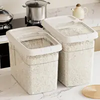Flip-Lid Clear Rice Dispenser Bin T-601 / T-602 / T-603 – in-use scene 4