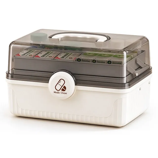 Round-Buckle Medicine Box with Handle – 1101