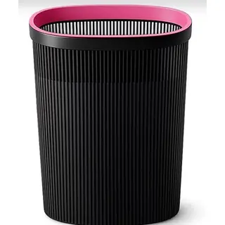 Clamp-Ring Trash Can