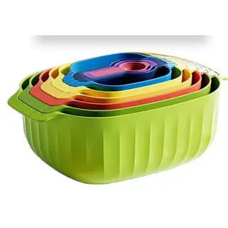 Colander & Drain Basket 9-Piece Set