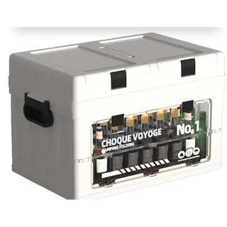 Folding Storage Crate with Combination Lid & Side Door